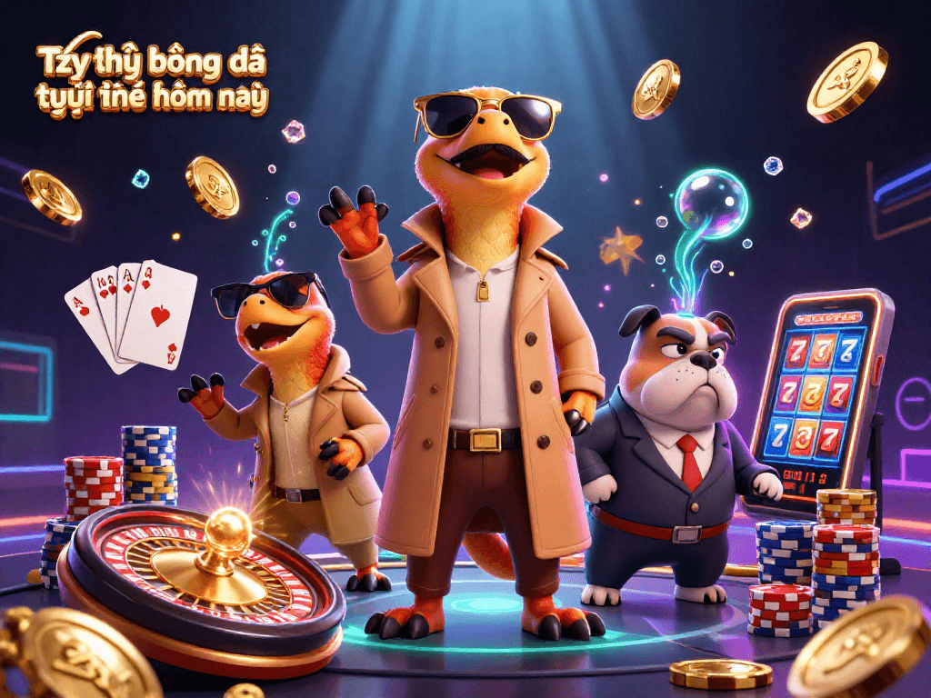 Tỷ lệ bóng đá trực tuyến hôm nay featuring raptors in a trench coat attempting to enter a sports betting lounge