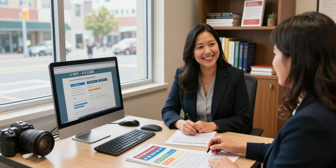 Injury claim California assistance at a welcoming office environment with supportive staff aiding clients in need of legal guidance.