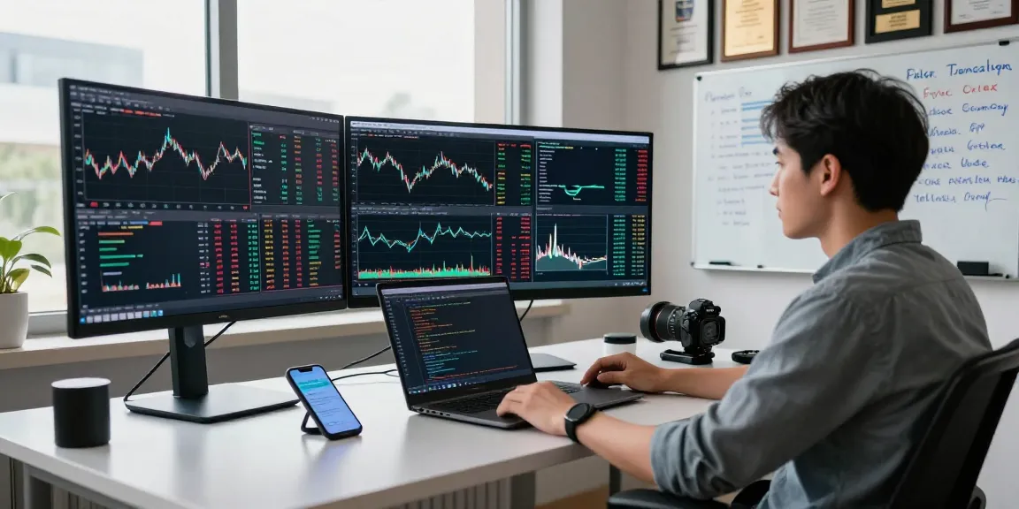 Dynamic trading environment featuring forex intraday data API analysis with real-time charts and graphs.