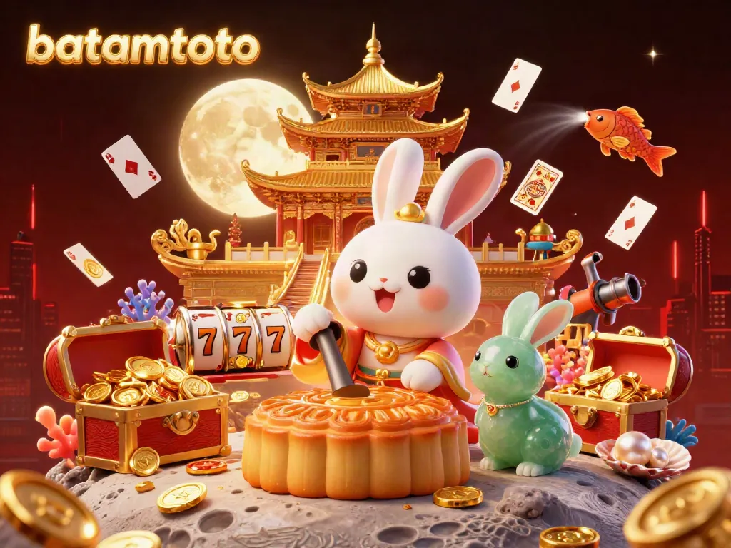 Experience the excitement of batamtoto in a vibrant 3D illustration featuring mythical characters and casino themes.