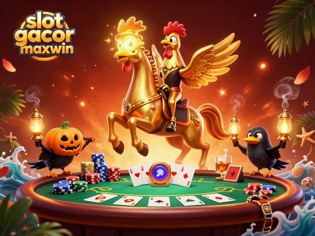 Experience the thrilling slot gacor maxwin in this enchanting casino scene with vibrant characters and dynamic game elements.