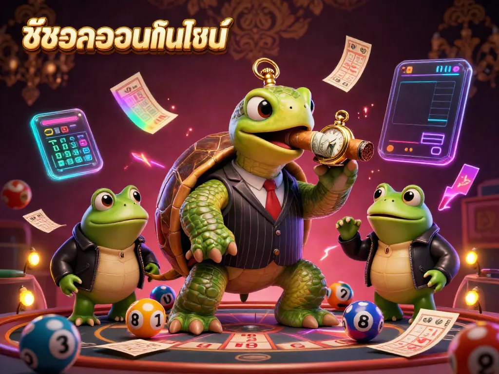 ซื้อลอตเตอรี่และตรวจผลหวยออนไลน์ในบรรยากาศคาสิโนที่เต็มไปด้วยสีสัน
