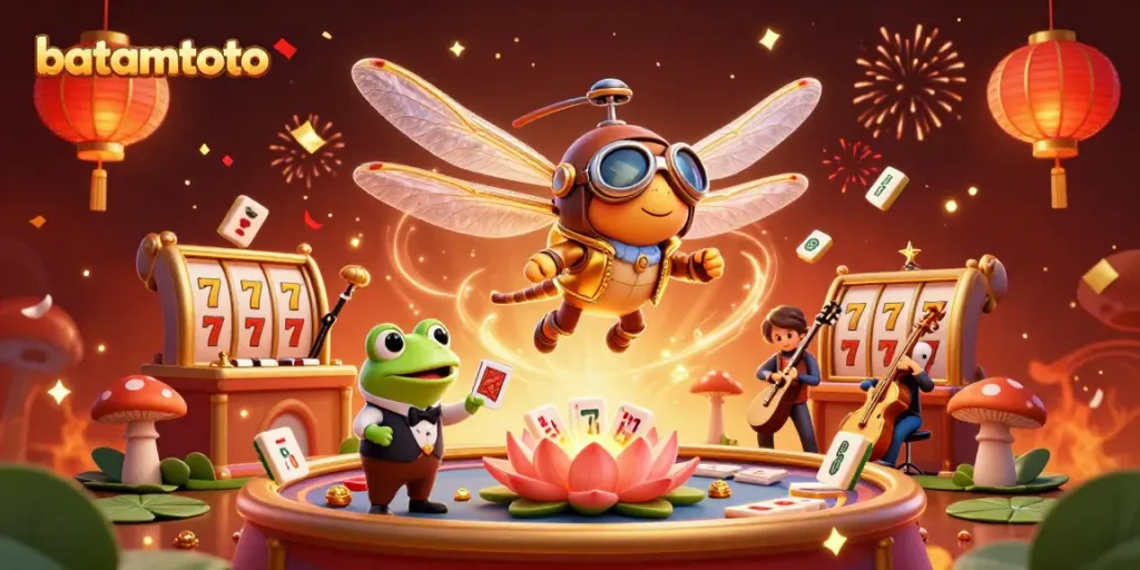 Experience the excitement of batamtoto with vibrant characters and dynamic casino elements.