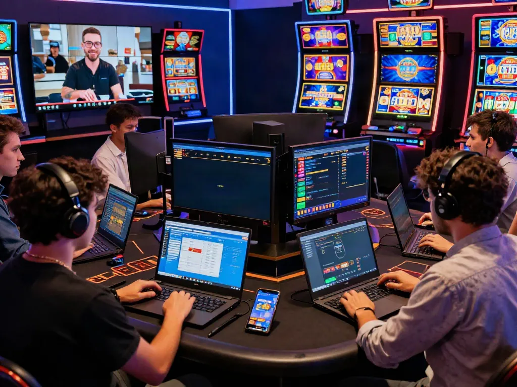 Exciting online gaming experience at http://9betcasino.pro/ with players enjoying various casino games.