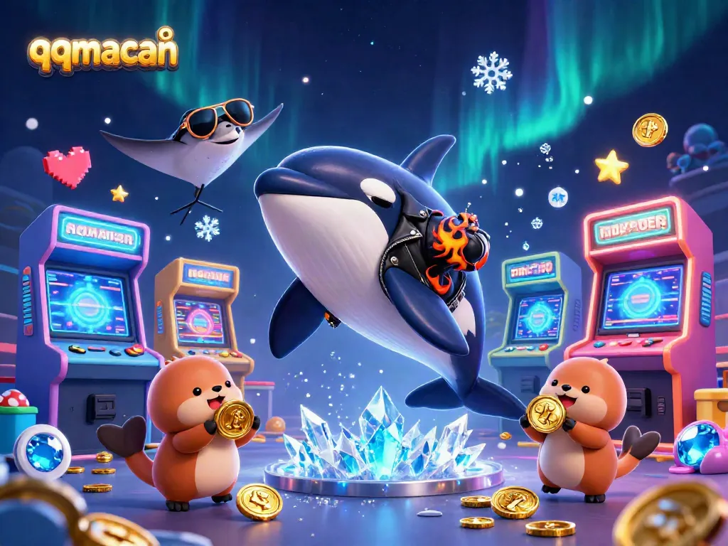 Experience thrilling gaming with qqmacan's vibrant 3D casino world featuring animated sea creatures and dynamic gameplay.