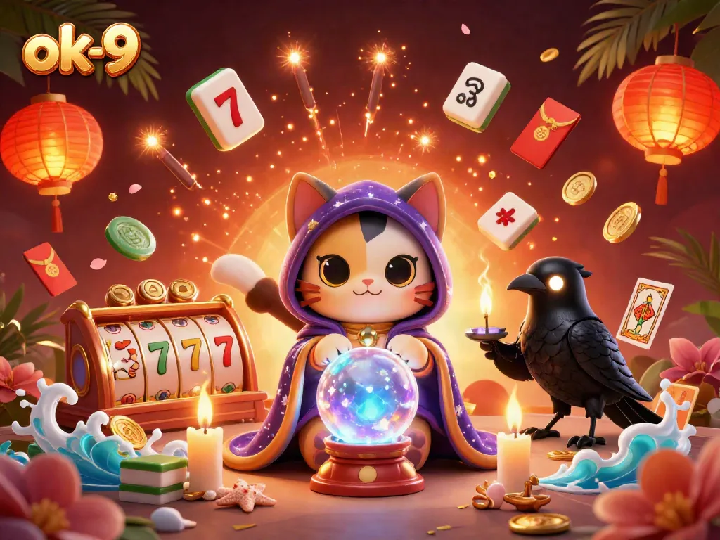 Experience the thrills of ok-9 casino with mystical elements and jackpot adventures in vibrant 3D.