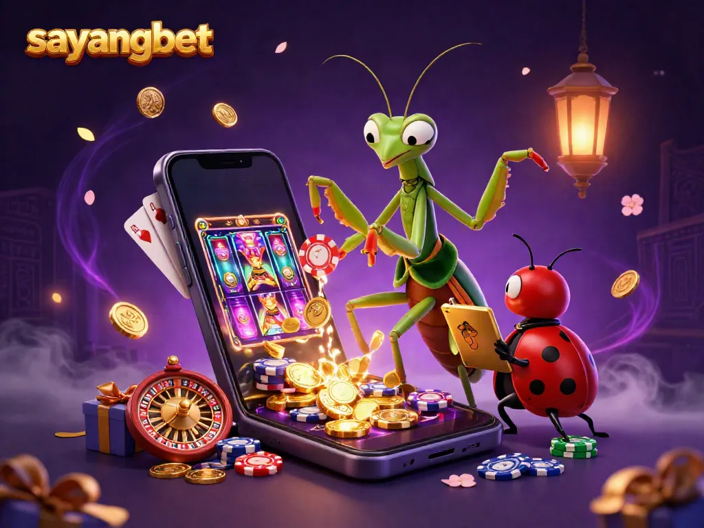 Experience thrilling online gaming at sayangbet with vibrant casino elements and captivating characters.