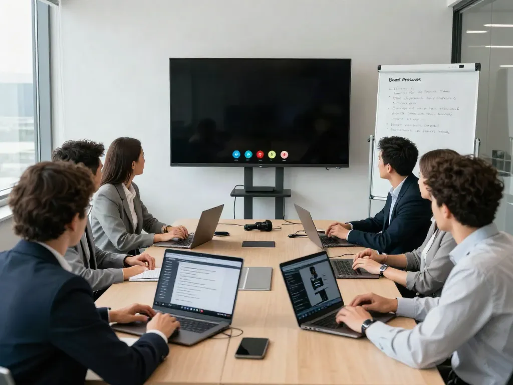 Deepfake protected Online Video Calls, Meetings and Conferencing in a modern corporate setting.
