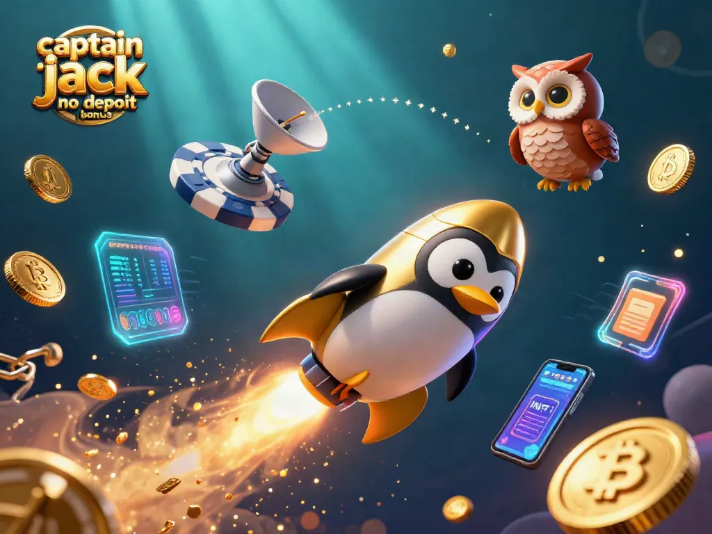 Experience the thrill of the captain jack no deposit bonus with vibrant casino elements illustrated