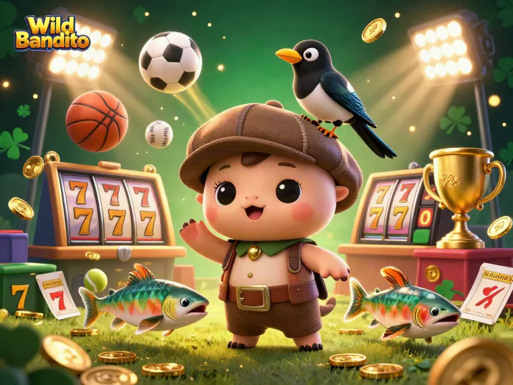 Spin the Wild Bandito slot reels for exciting winnings with vibrant characters and golden symbols.