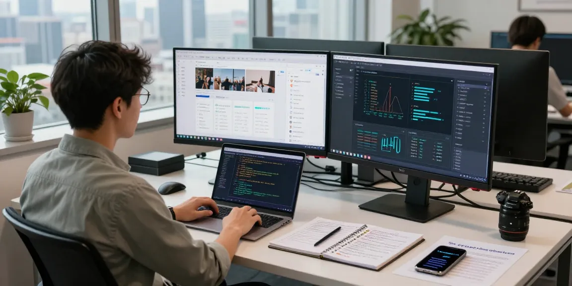 Detect AI image analysis in a modern workspace, showcasing advanced moderation techniques.