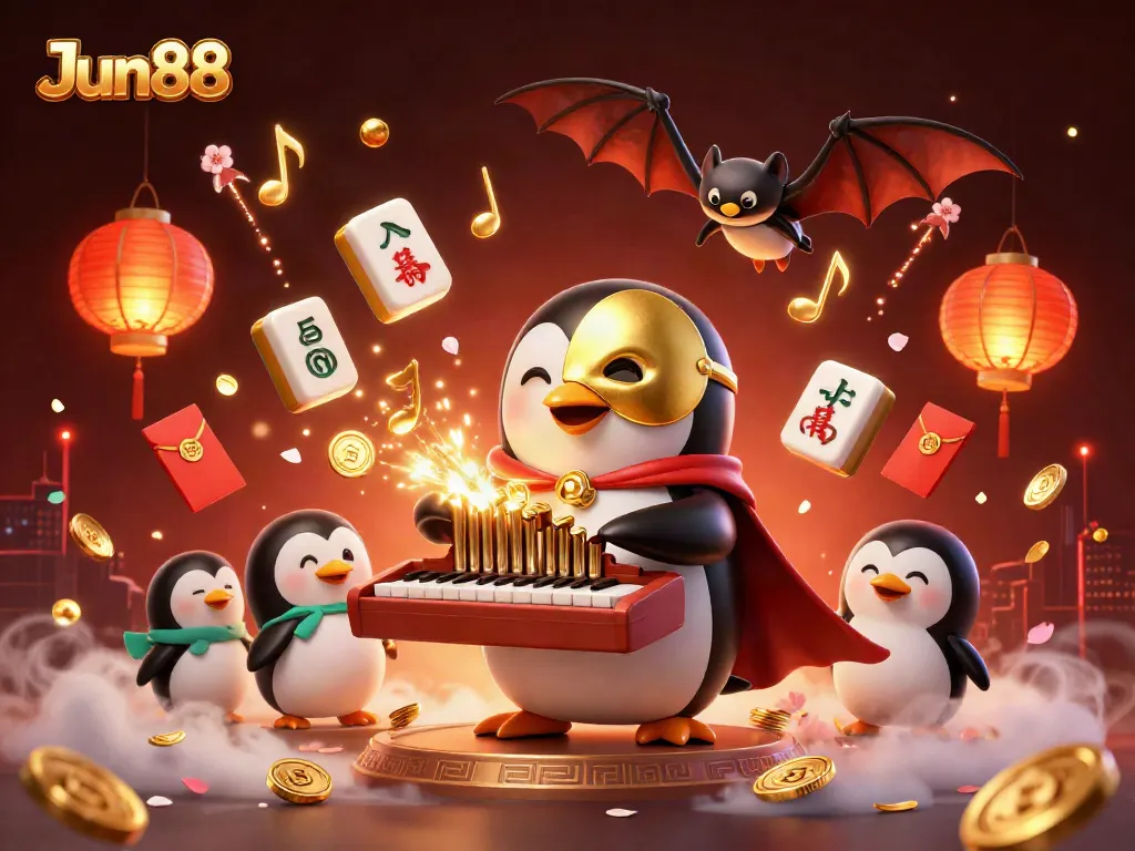 Experience the excitement of winning at Jun88 casinos with vibrant gaming elements and dynamic characters.