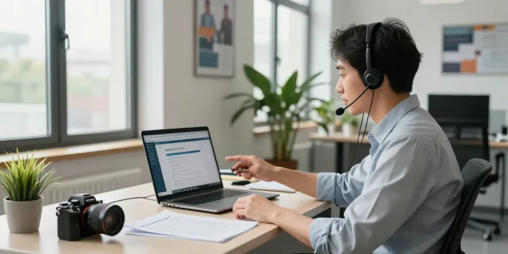 Hotmail support Canada customer service representative assisting a user.