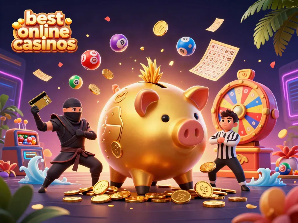 Experience the excitement of the best online casinos with dynamic characters and vibrant gaming elements.