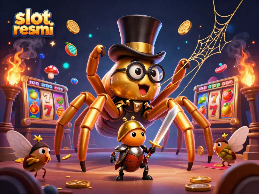Experience stunning wins at slot resmi with vibrant reels, golden tarantula, and beetle knight.