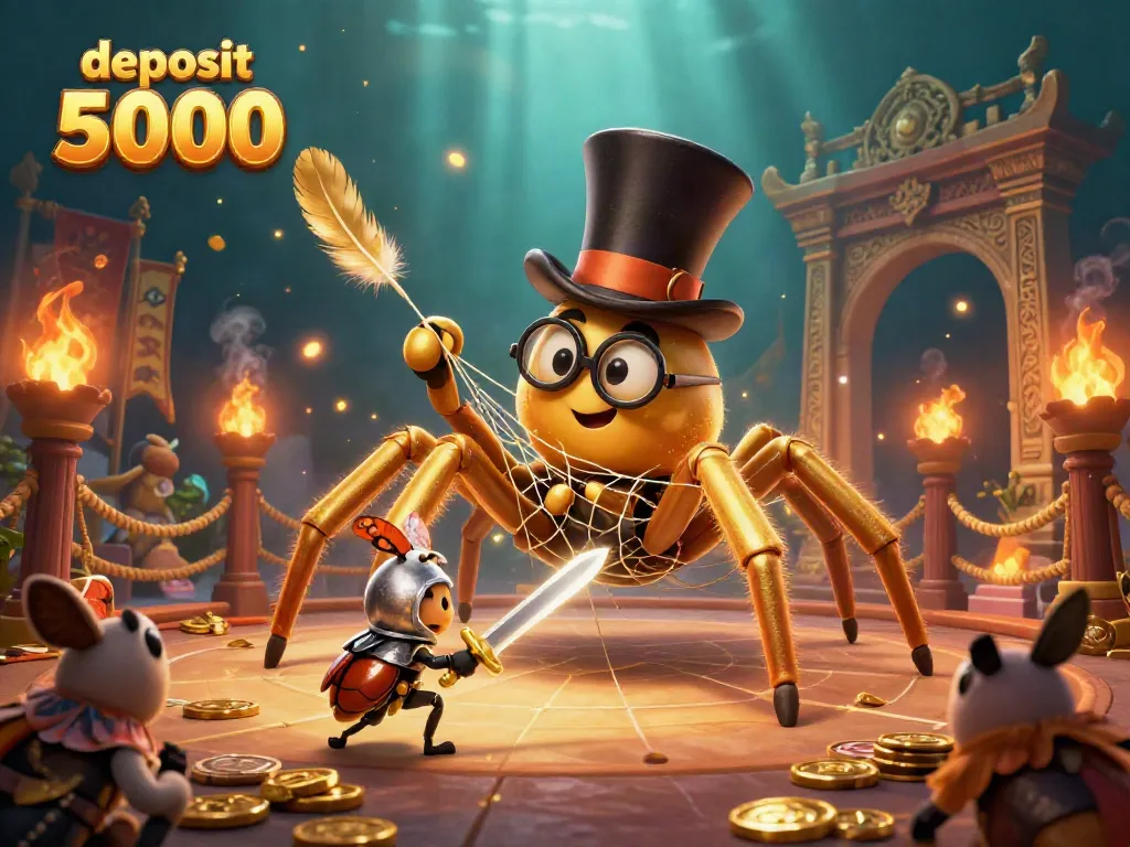 Play and win at deposit 5000 express slot games in a vibrant casino setting.