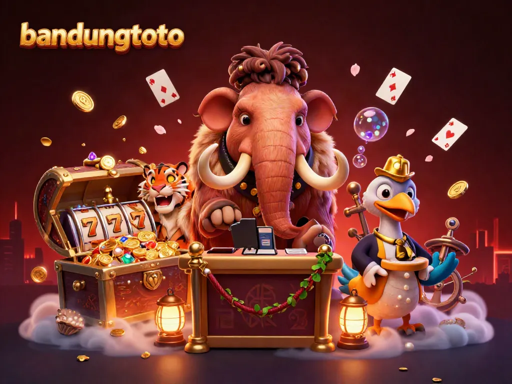 bandungtoto casino bouncer checking IDs with a saber-tooth tiger guest in a vibrant underwater-themed environment