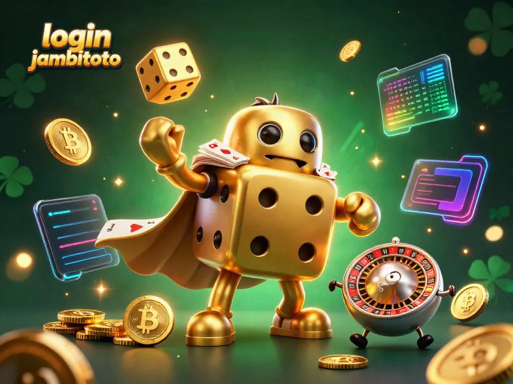 Experience the thrill of login jambitoto with dynamic golden dice and rich casino visuals.