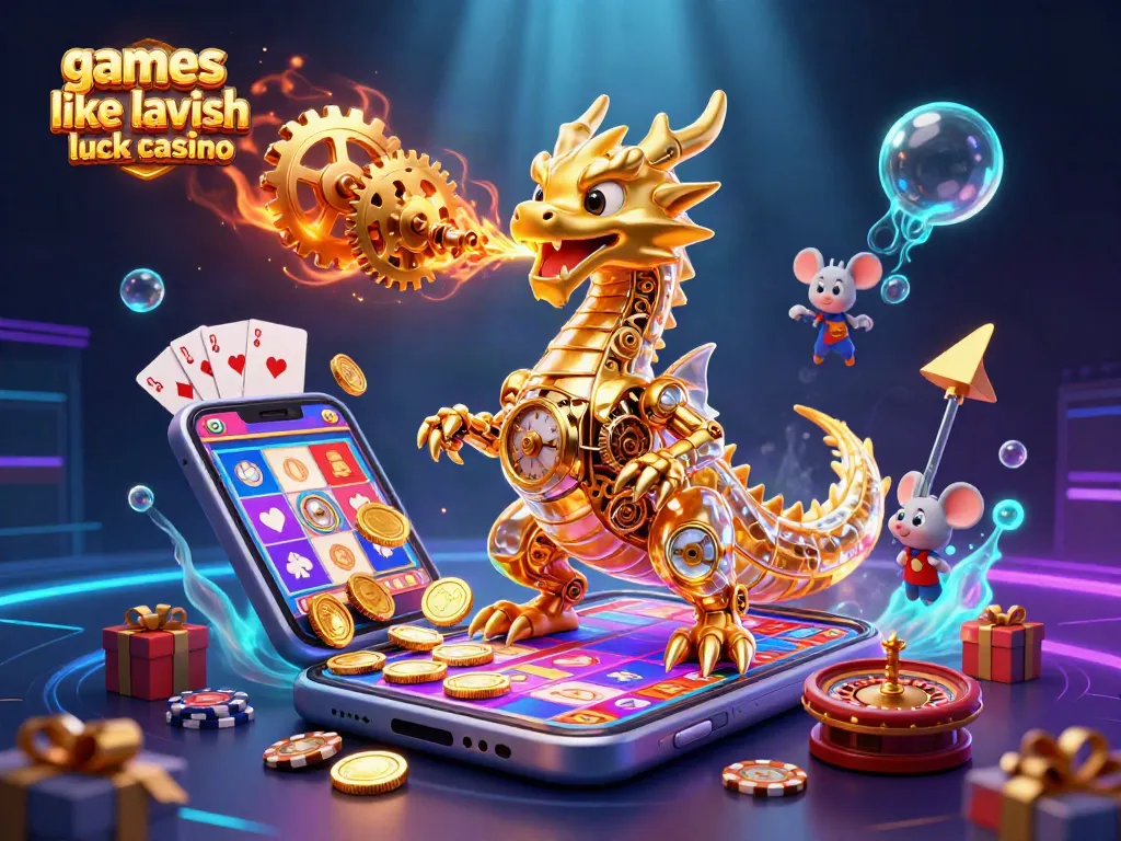 Engage with thrilling games like lavish luck casino in a colorful 3D gaming landscape full of excitement.