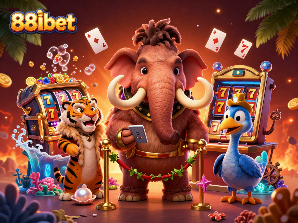 Experience thrilling gameplay at 88ibet with vibrant casino characters and action-packed elements.