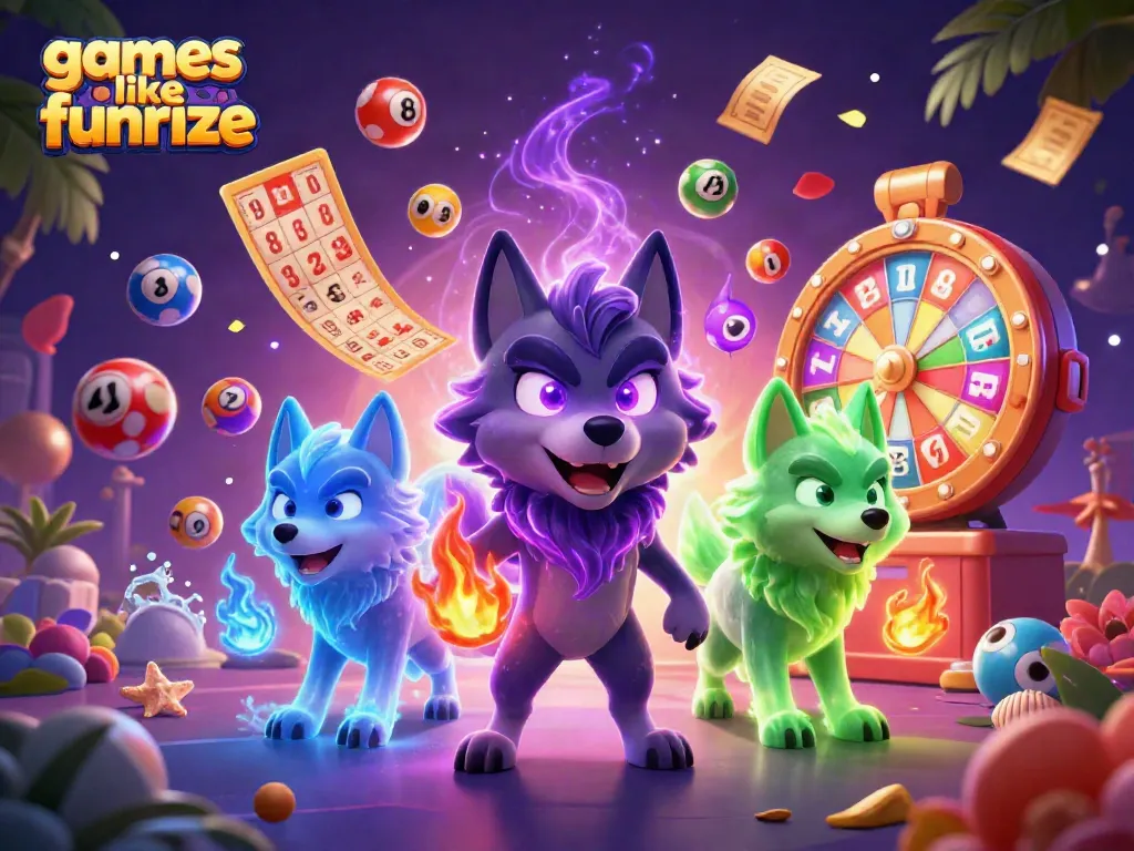 Engage with games like Funrize with exciting sweepstakes, vibrant prize wheels, and dynamic lottery elements.